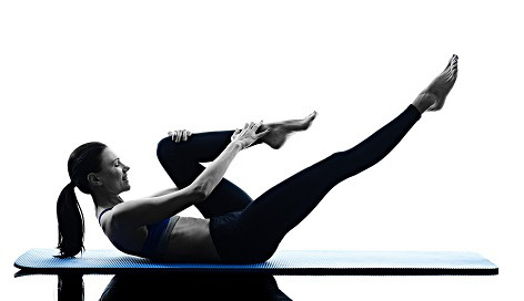Pilates Criss Cross exercise